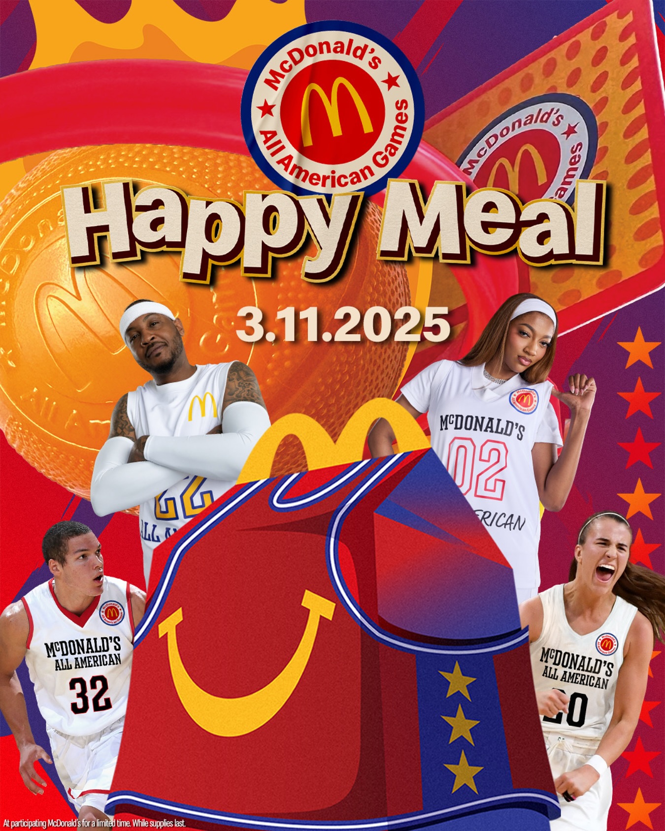  穿搭尺度大！WNBA球星安吉爾-里斯代言麥當(dāng)勞全美高中籃球賽